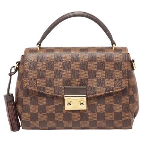 louis vuitton croisette damier ebene bag|Louis Vuitton Damier Ebene wristlet.